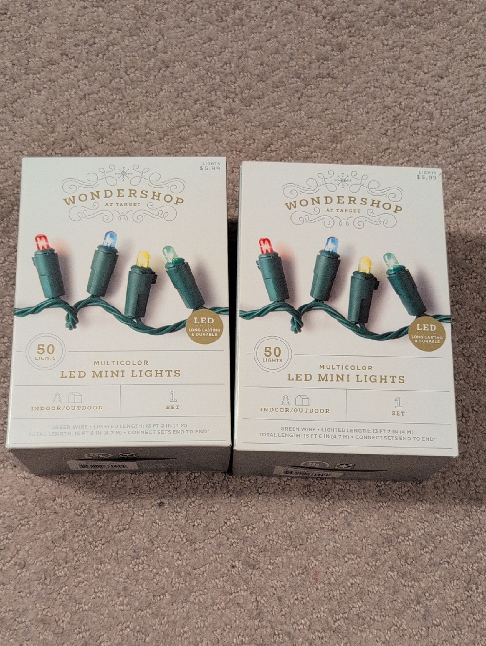 Wondershop Green Wire Multicolor LED Mini Lights